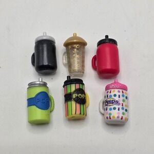 Zuri LOL Surprise Doll Accessories Drink Bottle Cup Lot 6pc Peeps Pop
